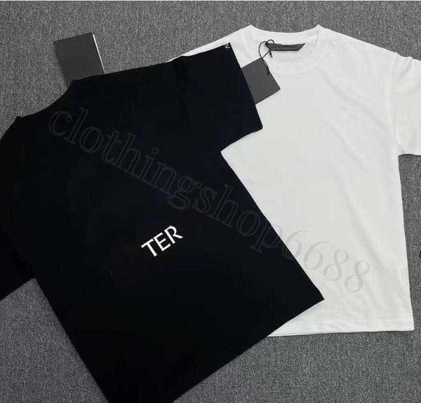 

mens t shirt for men womens black white shirts fashion tshirt with letters casual summer short sleeve man tee woman clothing, White;black