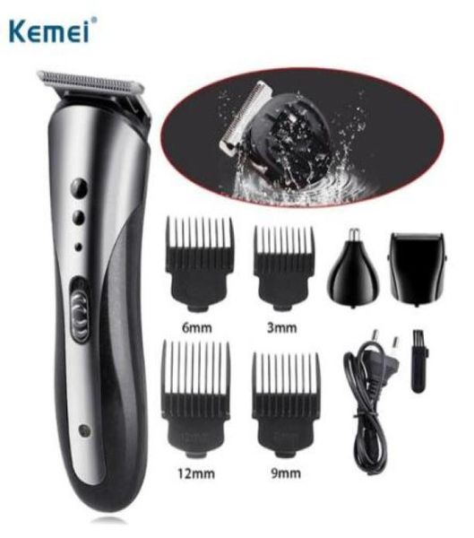

kemei 3 in 1 electric shaver hair trimmer rechargeable electric nose hair clipper professional beard razor machine km14075956465