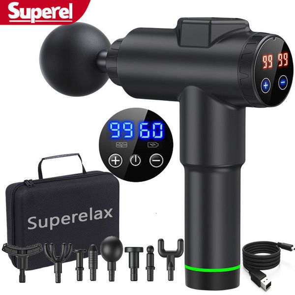 

full body massager lcd screen fascia gun neuk massage gun back and neck massager professional muscle massager relaxation treatment body mass