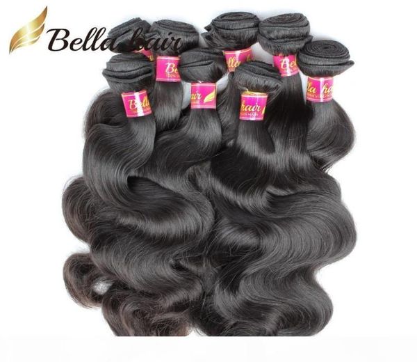 

mix length 830 virgin peruvian human hair weave 4pcs lot body wave hair extensions bella hair bundles3316465, Black
