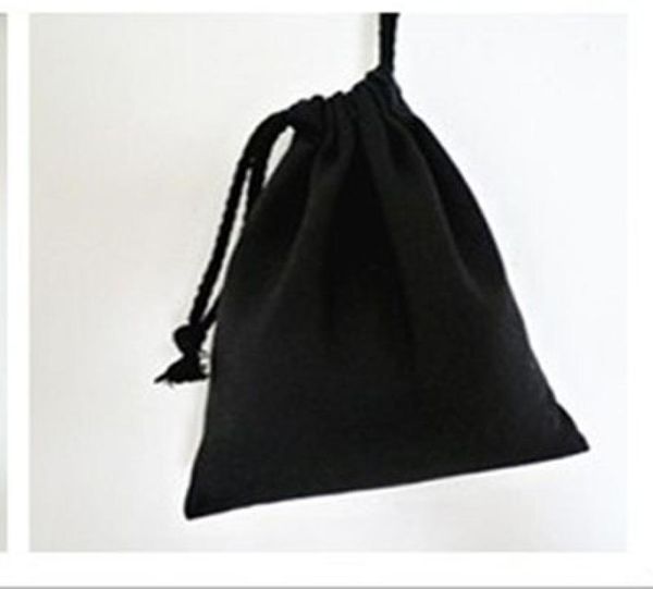 

black canvas cotton gift pouch sack 8x10cm 9x12cm 10x15cm 13x17cm wedding favor holder jewelry bag7286810, Pink;blue