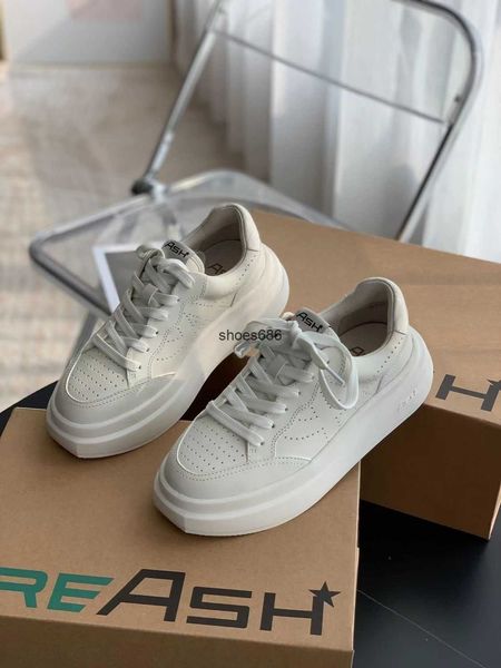 

ash eagle women's shoes 2023 new thick sole single shoes genuine leather casual sports shoes increase versatile little white shoes for, Black