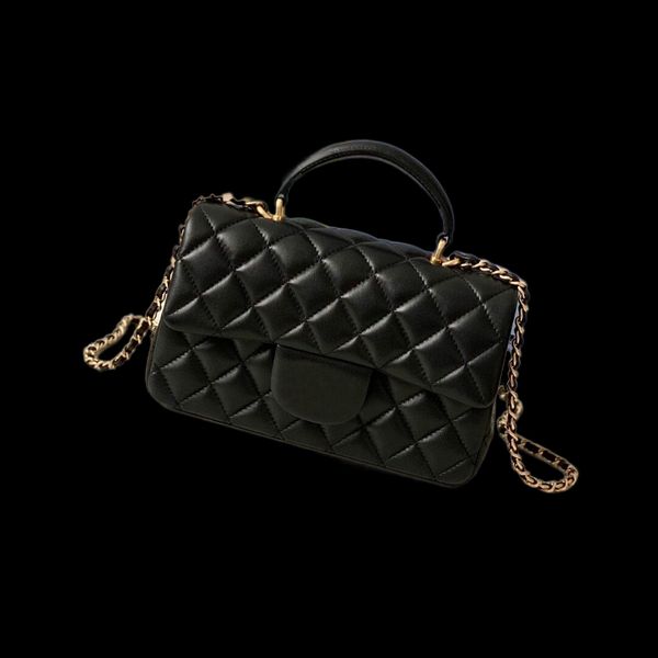 

9a black premium women's underarm bag classic leather diamond chain bag fashion shoulder bag