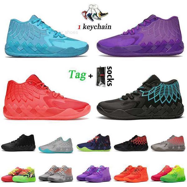 

lamelo fashion mens ball mb1 basketball shoes 2022 mb.01 rick and morty galaxy unc buzz queen city not from here black rock ridge red