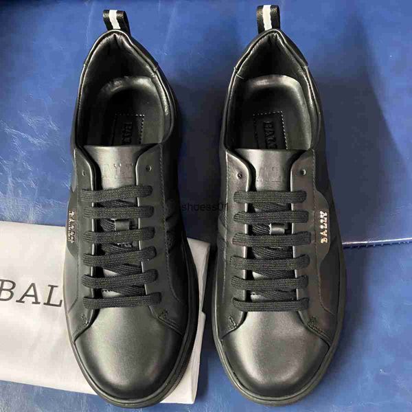 

2023 new ballys men's shoes men's casual sports shoes elevated board shoes small white shoes men's shoes, Black