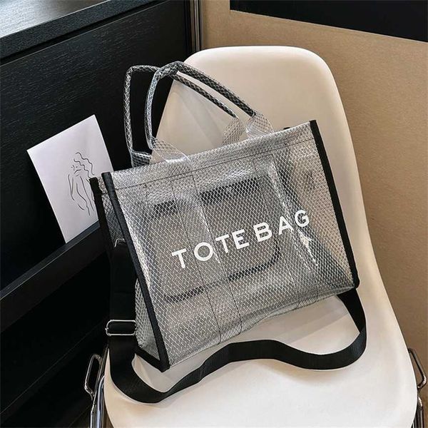 

68% off 2023 new bagdesigner summer transparent jelly women's high capacity new fashion texture handbag commuter tote bag