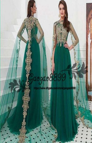 

moroccan kaftan evening dresses dubai abaya arabic long wrap gold lace applique illusion tulle jewel neck special occasion prom fo9889513, Black;red