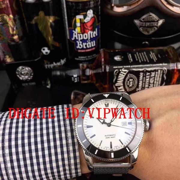 

automatic mechanical mens watch full stainless steel comfort mesh belt 5 atm waterproof luminous pointer montre de luxe252l, Slivery;brown
