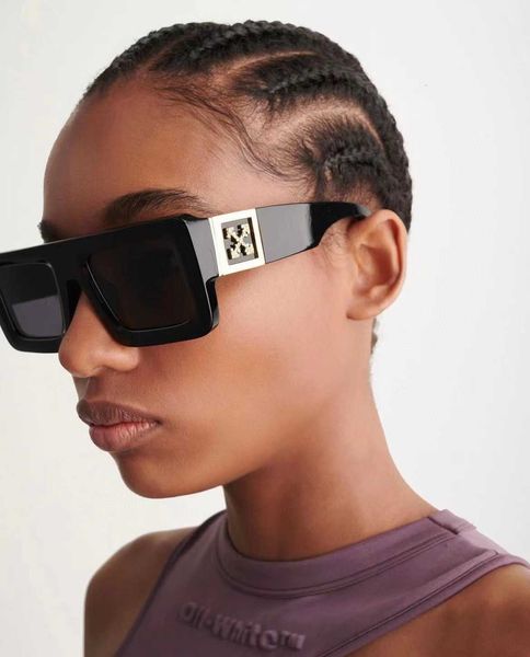 

fashion off w sunglasses sunglasses ins network red same street p box men's and women's oeri049 with logo box, White;black