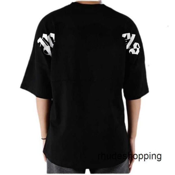

22s men's t shirts shirt palms palmangel city inkjet graffiti letter printing women's sailboat short-sleeved casual fsa2, White;black