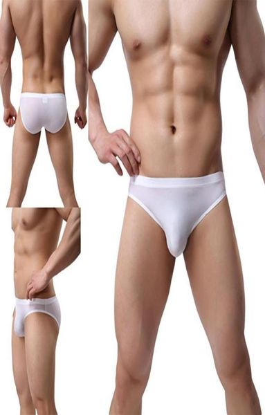 

men039s ice silk bikini underwear low rise seamless breathable briefs men transparent briefs trend kcn04 xsl9086137, Black;white