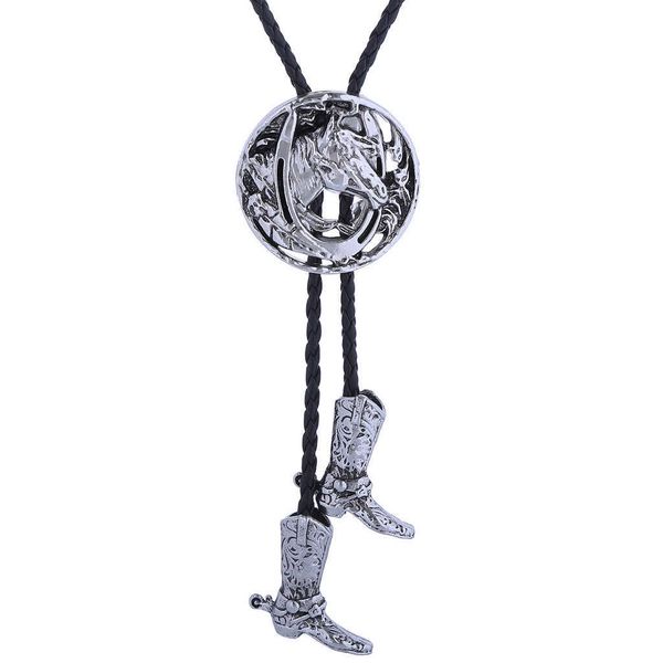 

bolo ties western big horse head bolo tie hkd230719, Red