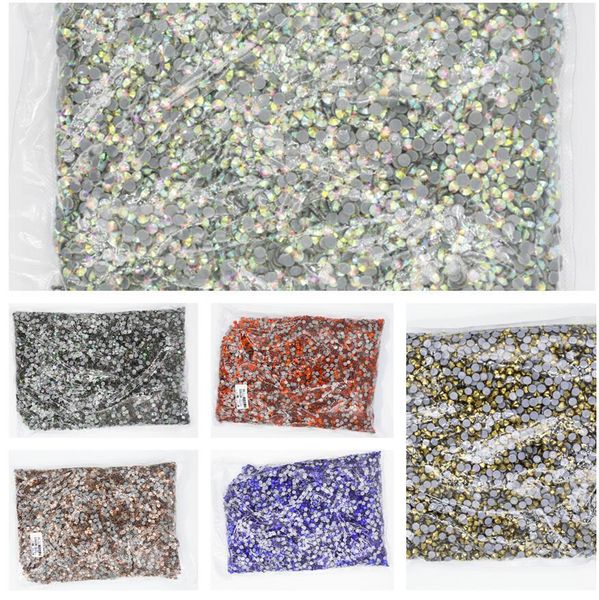 

nail art decorations ss20 large bulk bag 100gross 45 color wholesale dmc fix crystal fix clothing 230718, Silver;gold
