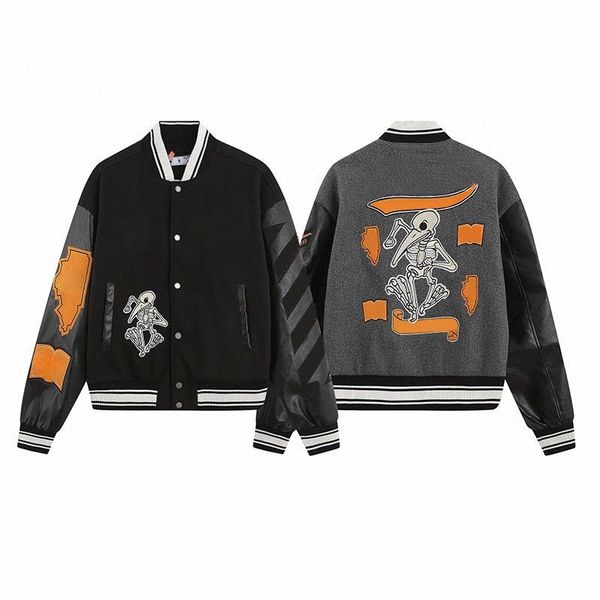 

mens jakcets varsity jacket casual embroidery womens hip hop style letterman jacket clothing coats d9az#, Black;brown