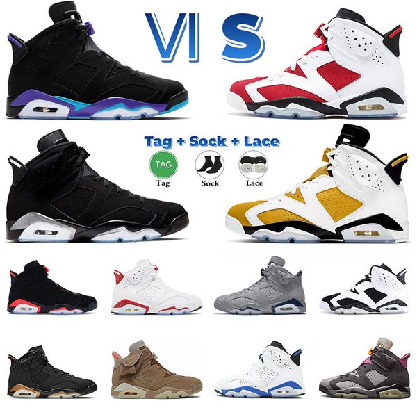 

men 6 basketball shoes jumpman 6s shoe cool grey chrome yellow ochre carmine midnight navy georgetown women sport sneakers mens designer ele