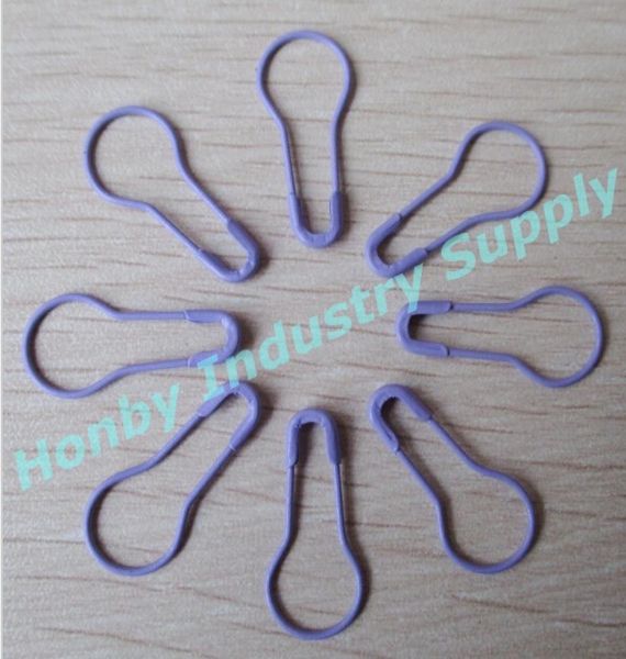 

steel construction purple color pear shape knitting safety pin coilless safety pin 2000 pcs per pack8008318, Silver