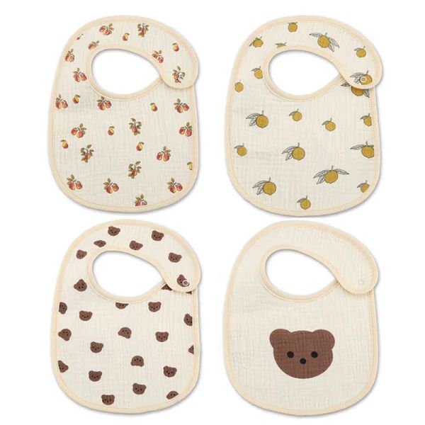 

bibs cloths 2pc newborn cotton goze bib baby boys and girls burp clothing fashion scarf children's feeding saliva towel g220605 okm udz