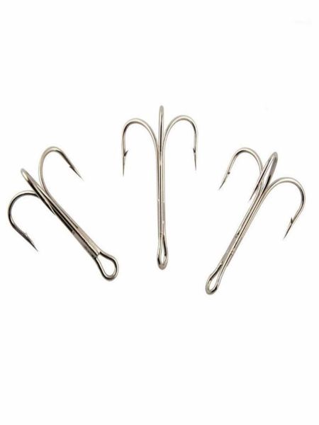 

easy catch 100pcs 3551 fishing hooks big game fishing treble hooks artificial bait fishhooks size 60 70 80 10016547789