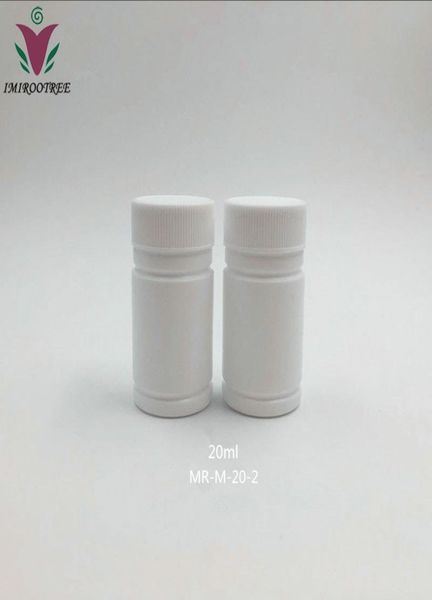 

100pcs 20g 20ml 20cc hdpe white empty plastic bottles plastic medicine containers plastic pill bottles with caps sealers3286449