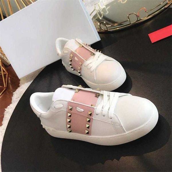 

leather shoes rockrunner shoes valentinolies mens women flats casual dress fashion luxury designer sneaker shoes women c 07bx n1sf, Black