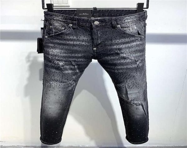 

fw20 new quality brand designer men denim cool guy jeans embroidery pants fashion holes trousers italy dsquare 2 dsquare 2 dsquare3590861, Blue