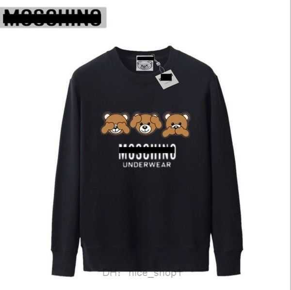 

moschino yoga hoodies perfect oversized autumn womens designers hoodys sweater sports round neck long sleeve casual loose sweatshirts 5 2qjd, Black