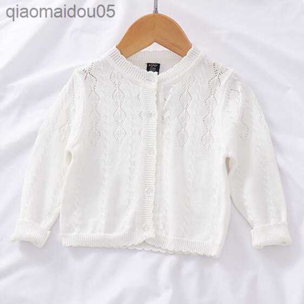 

3-36month white baby girls cardigan jacket little kids pink yellow shl 1 2 3 4 years old infant toddler clothes ogc215411 l230712, Blue;gray