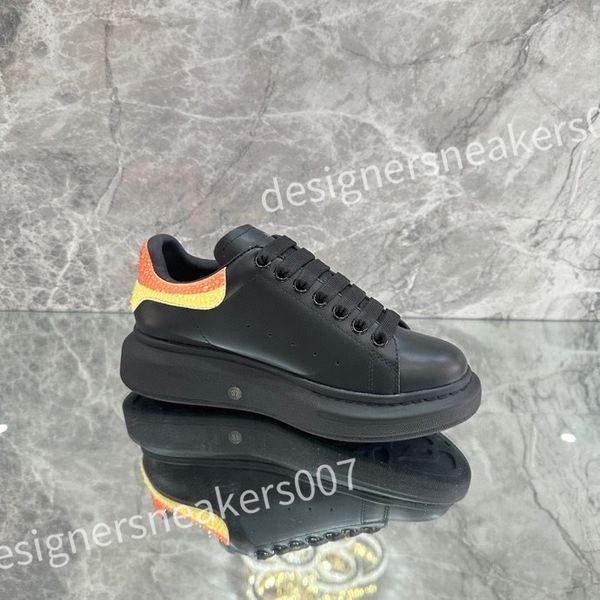 

new luxury sneakers casual alexander shoe tread slick chaussures high triple royal pale lace up sneaker men platform womens trainers xsd2211, Black