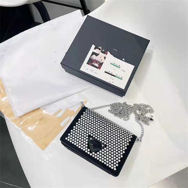 

63% off 2023 new bagdesigner spring/summer new network same mini sparkling diamond ladies versatile chain crossbody mouth red bag