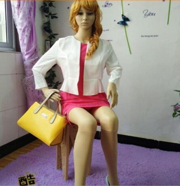 

whole all plastic sewing mannequins woman props ladies models clothing stores display stands cosmetology sitting models 5466219, Black
