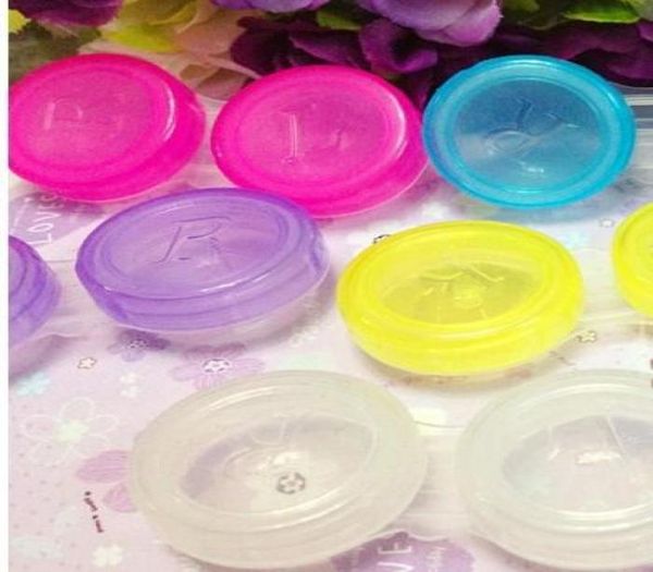 

160pcs whole contact lens case transparent or colorful0121629443