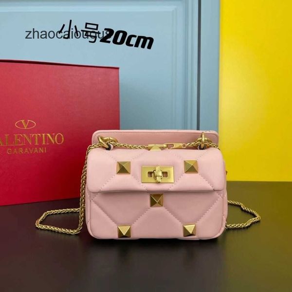 

women valentins bags handbag rivet luxury fashionable handbags classic metal designer diamond grid chain leather women's casual shoulde