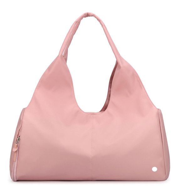 

lu women gym bag casual large shoulder bag roomy nylon duffel bag hopping bags waterproof with shoe compartment ll714