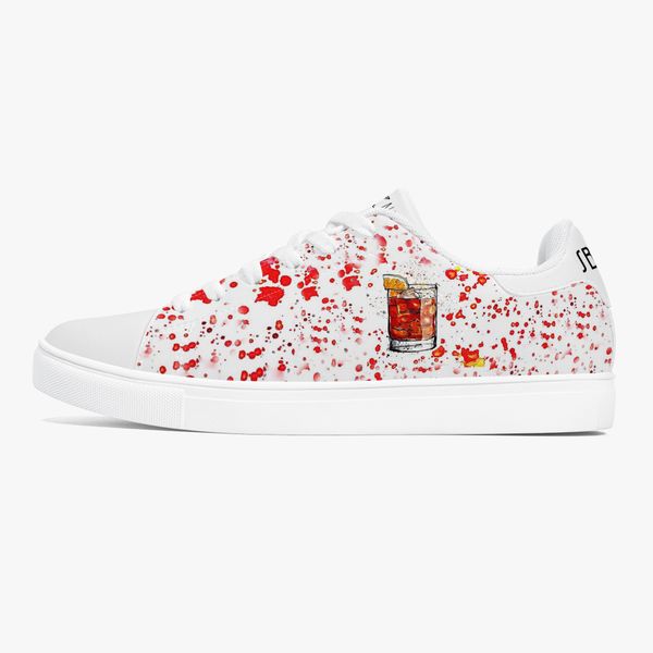 

custom pattern diy shoes mens womens white red beverages sports trainers sneakers 36-48