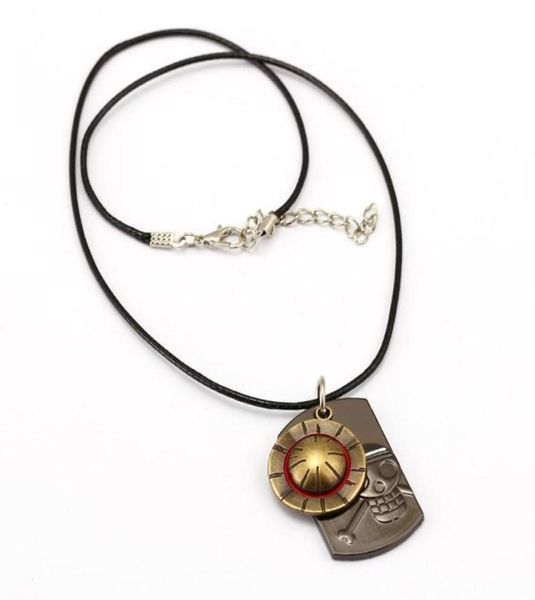 

pendant necklaces 10pcslot one piece necklace lufy hat friendship gift anime jewelry accessories7151359, Silver