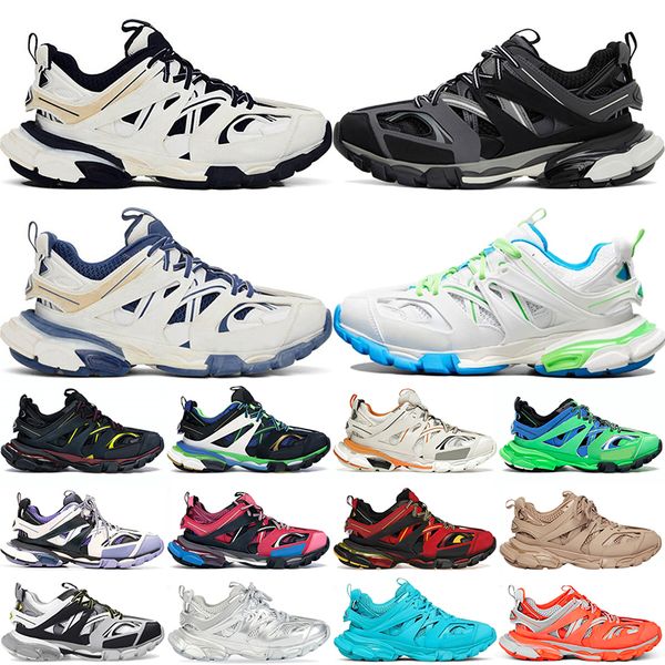 

brand luxury designer shoes men women casual shoes track 3 3.0 triple s triple white black sneakers tess.s. gomma leather trainer nylon prin