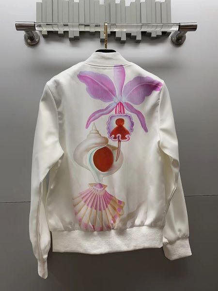 

new fashion white embroidery casual bomber jacket women 2023 autumn loose long sleeve coats streetwear outerwear xl, Black;brown