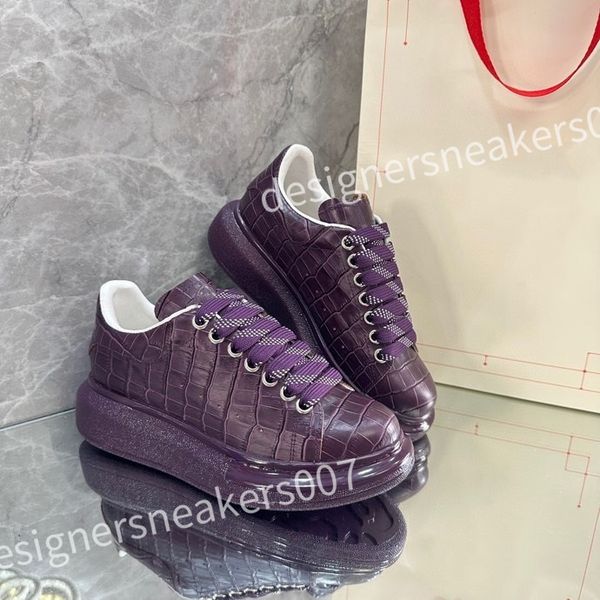 

new luxury sneakers casual alexander shoes tread slick chaussures high triple royal pale lace up sneaker men platform womens trainers xsd221, Black