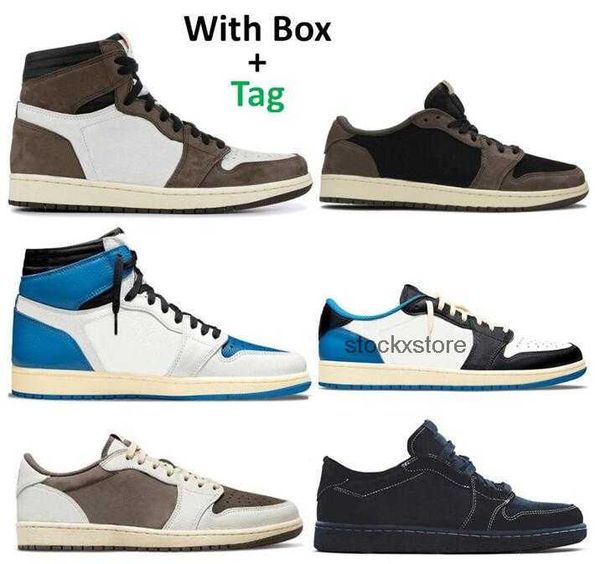 

1 ts suede 3m basketball shoes men women 1s ts fragment reverse mocha black phantom sports sneakers with box