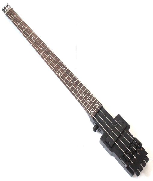 

electric travel headless bass in black color012345678482845