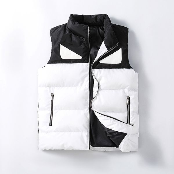 

mens vest designer vest down cotton waistcoat no sleeveless jacket puffer autumn winter casual coats couples vests keep warm monclair jacket, Black;white