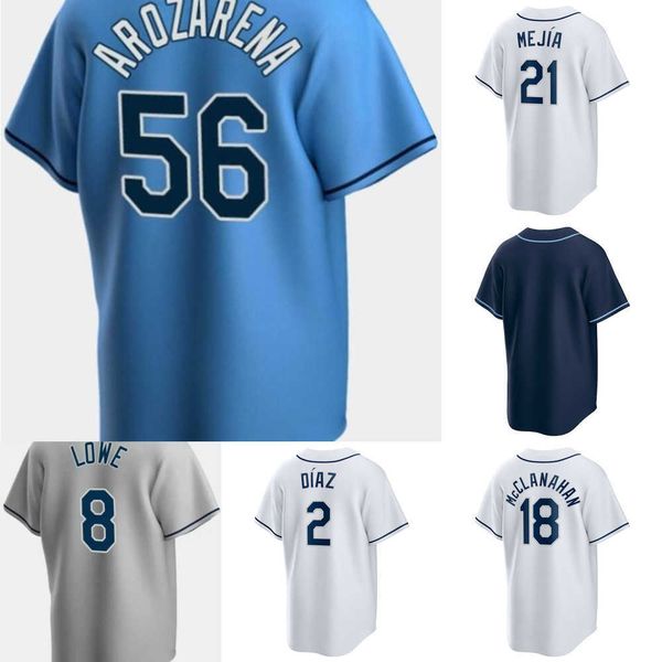 

custom jersey tampa men women youth bay rays 21 francisco mejia 7 vidal brujan 55 luke raley 60 garrett cleavinger 12 wade boggs 47 jason ad, Blue;black