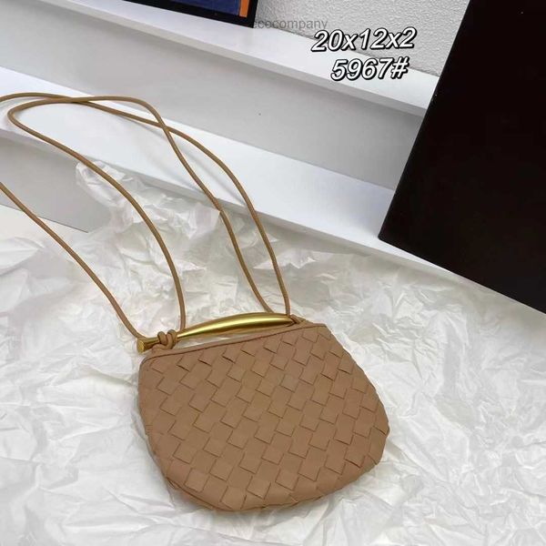 

woven designer sardine bag handbag genuine women's leather versatile advanced 2023 new handheld dumpling one shoulder messenger 1ldo