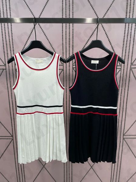 

two colours dresses summer o-neck lady stripe knitting dresses women elegant sleeveless loose dress, Gray;blue