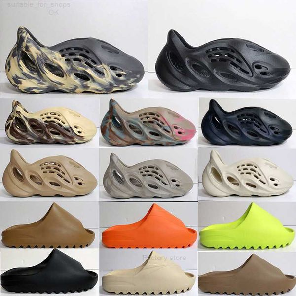 

shoes sandals designer slides men women sandal white resin pure ochre bone slippers runner womens slide slipper eva sliders runner, Black