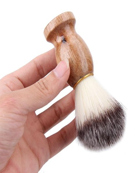 

badger hair men039s shaving beard brush salon men facial beard cleaning appliance shave tool razor brush with wood handle for m6588509