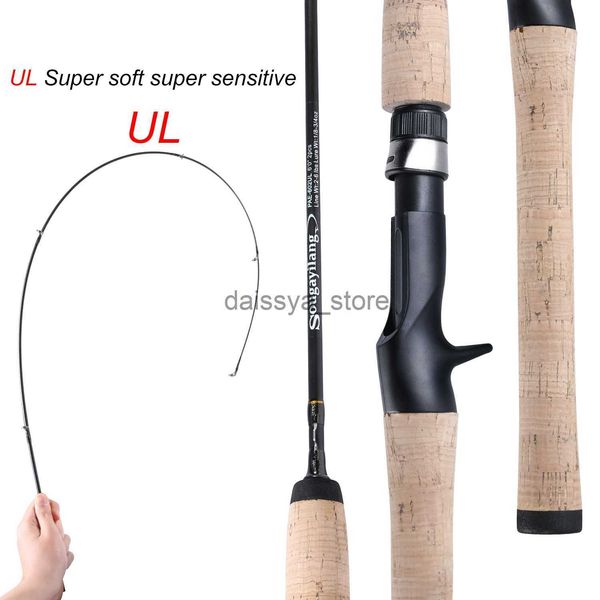 

boat fishing rods sougayilang 1.8m 2.1m cork handle fishing rods ultra light trout rods crappie rod spinning casting fishing rods for bass f