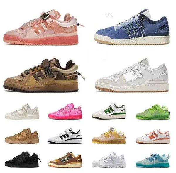 

2023 designer forum 84 mens womens casual shoes bad bunny forum buckle low the first cafe back to school easter egg white royal wheat fashio, Black