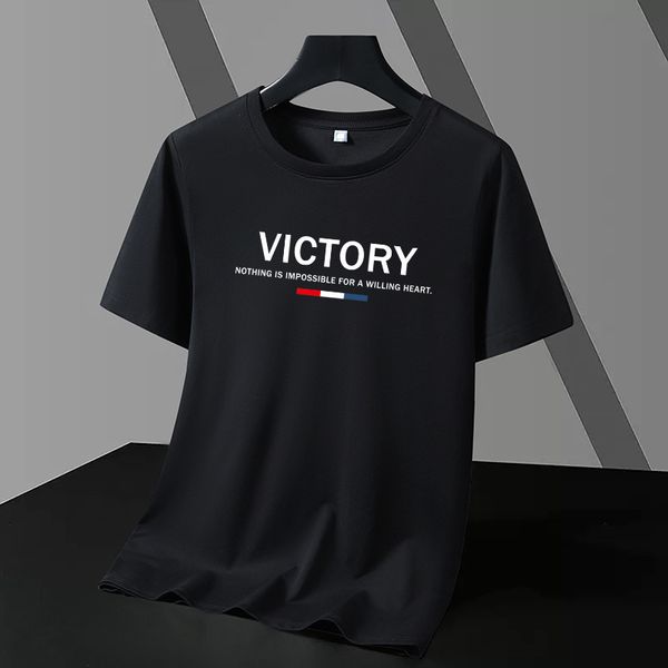 

mens tshirts summer loose set 100 cotton printed tshirt 230720, White;black