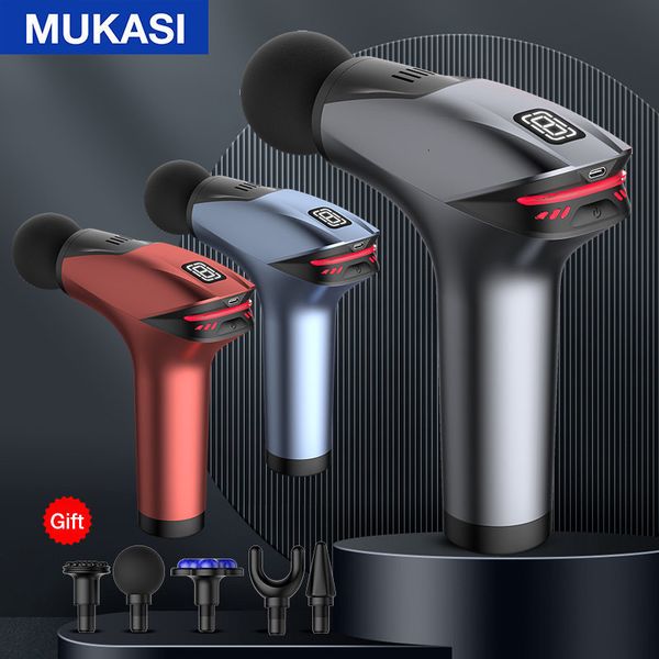 

full body massager mukasi icy cold compress massage gun electric percussion pistol massager for body neck back sport deep tissue muscle rela